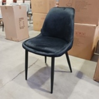 4x Velvet eetkamerstoel, Zwart, 2025